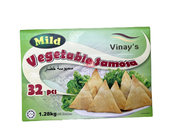 Vinay Vege Samosa Mild 1.2kg Frozen