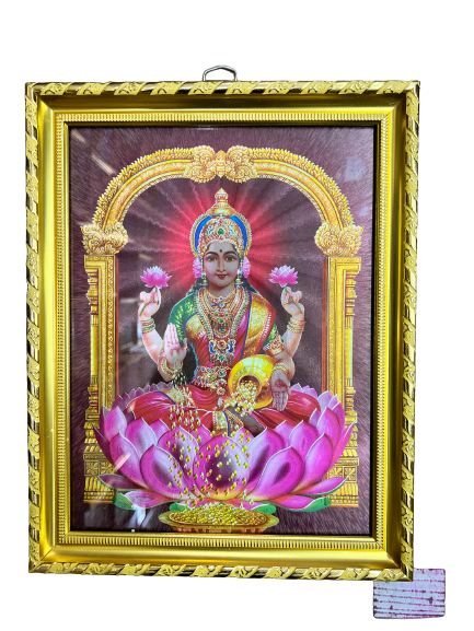 Goddess Lakshmi Photo, Picture Frame 13"x11"