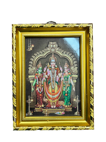 God Murugan Picture, Photo Frame 8.5"x6.5"