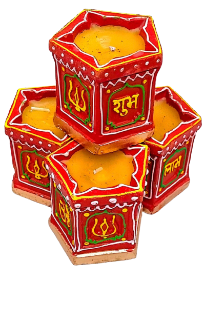 Diwali Diya Tulsi Big 4pcs Pack