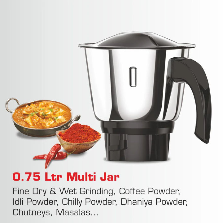 Vidiem Eva Royal 750W Mixer Grinder with 3 Jars