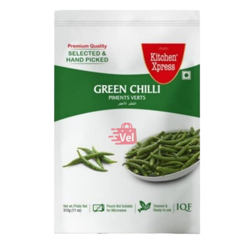 Kitchen Xpress Green Chilli Frozen 312G