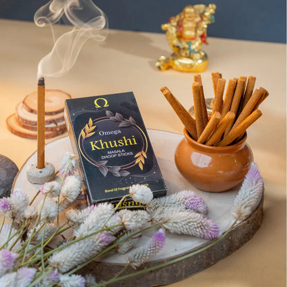 Omega Khushi Premium thick Dhoop Stick 80g