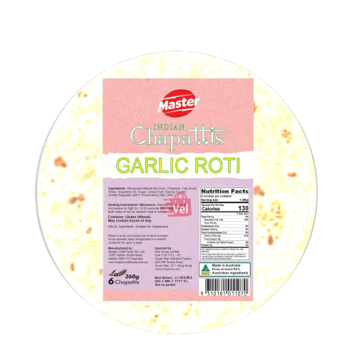 Master Craft Garlic Roti 8Pcs
