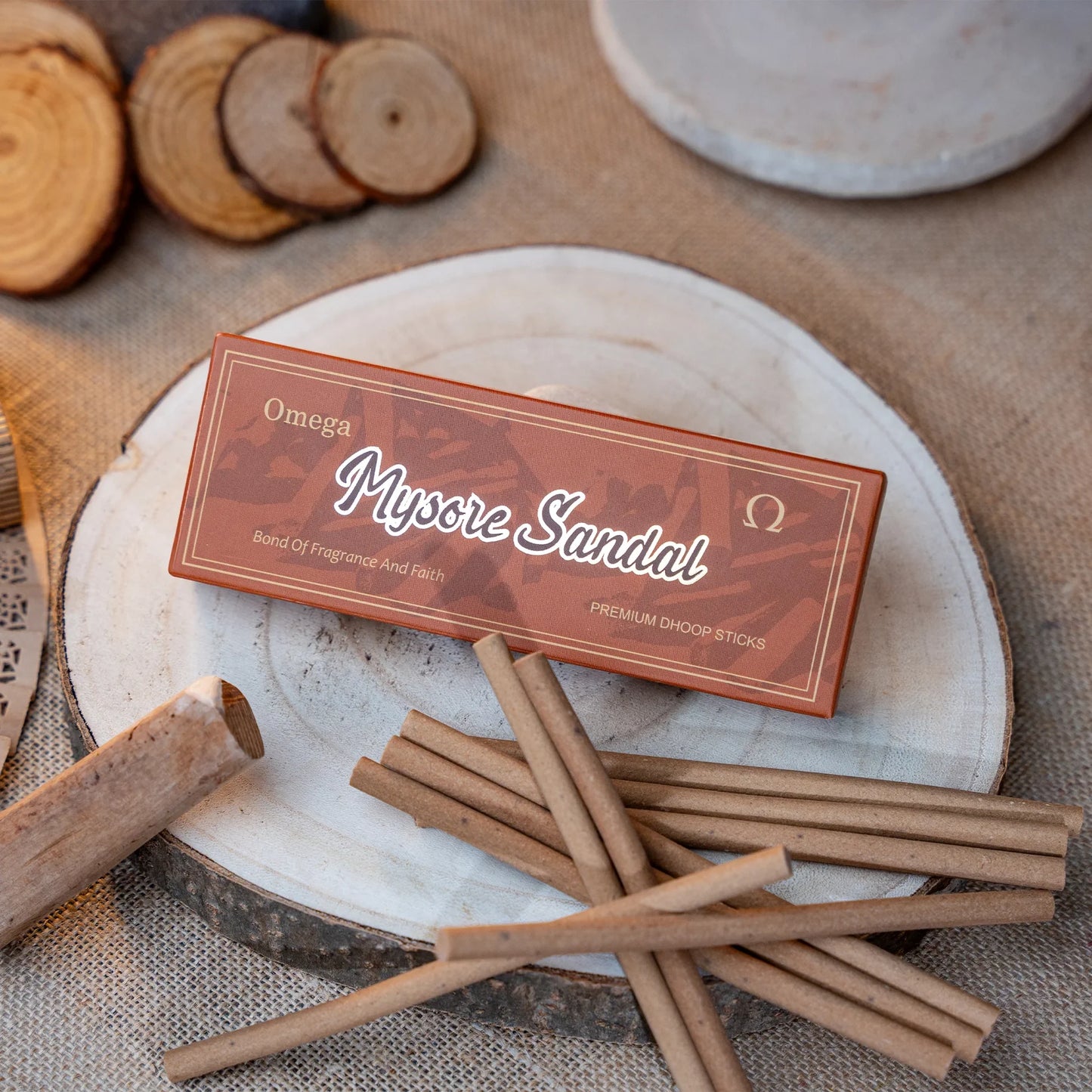 Omega Mysore Sandal Dhoop (10 sticks)