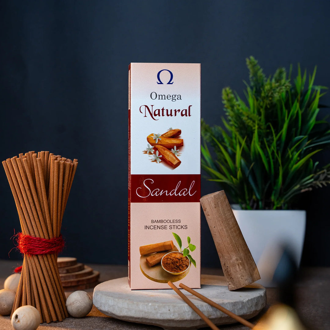 Omega Natural Sandal Incense Sticks 100g