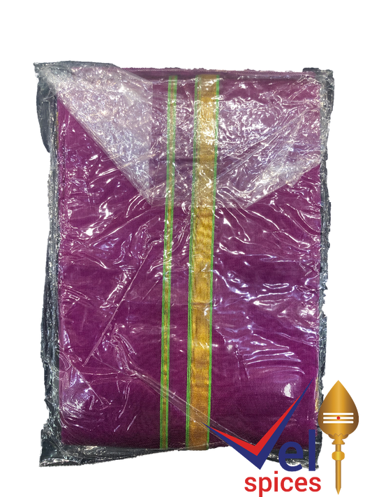 Small Dhoti (Cloth) Purple 70cm