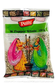 Pattu White Pepper Whole 100G