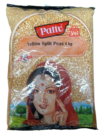 Pattu Yellow Split Peas 4Kg