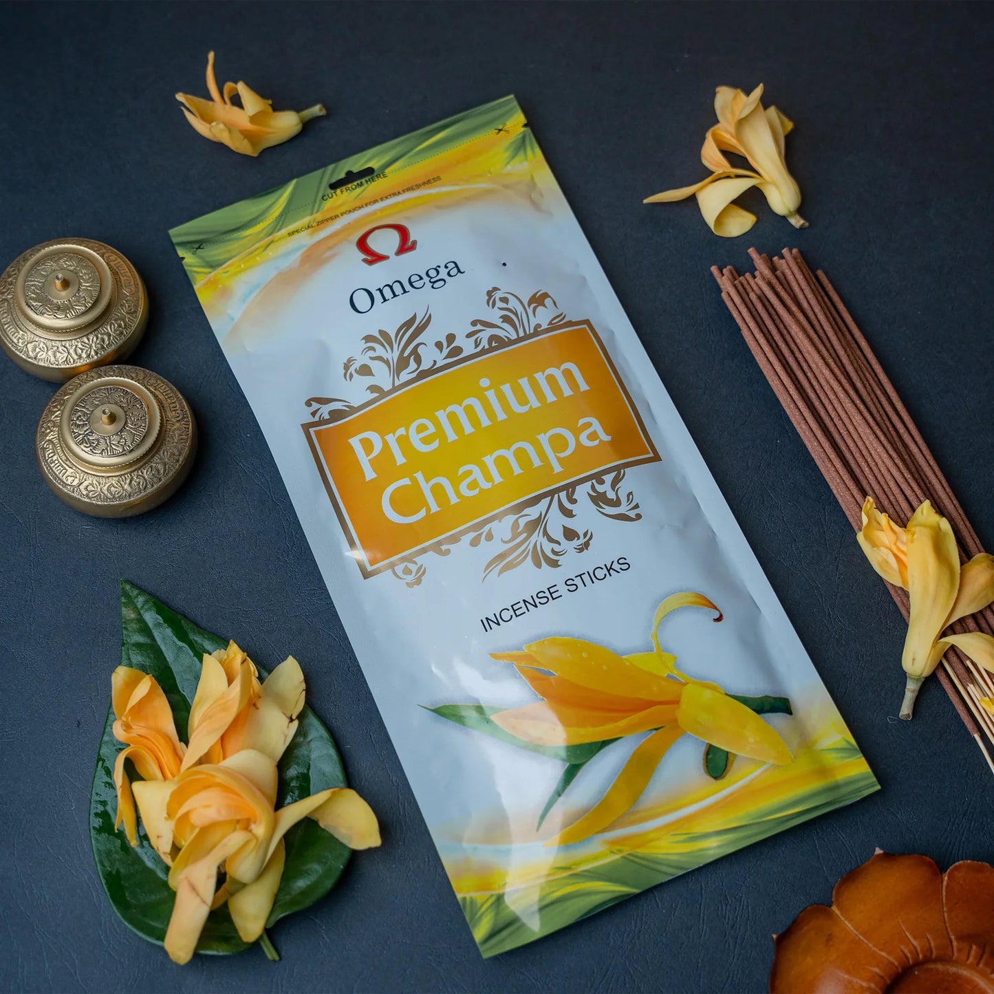 Omega Premium Champa Incense Sticks 90g
