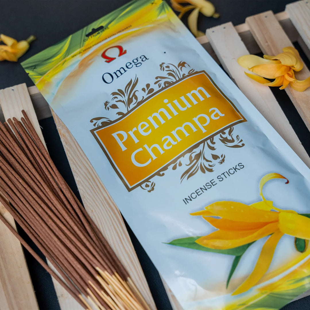 Omega Premium Champa Incense Sticks 90g