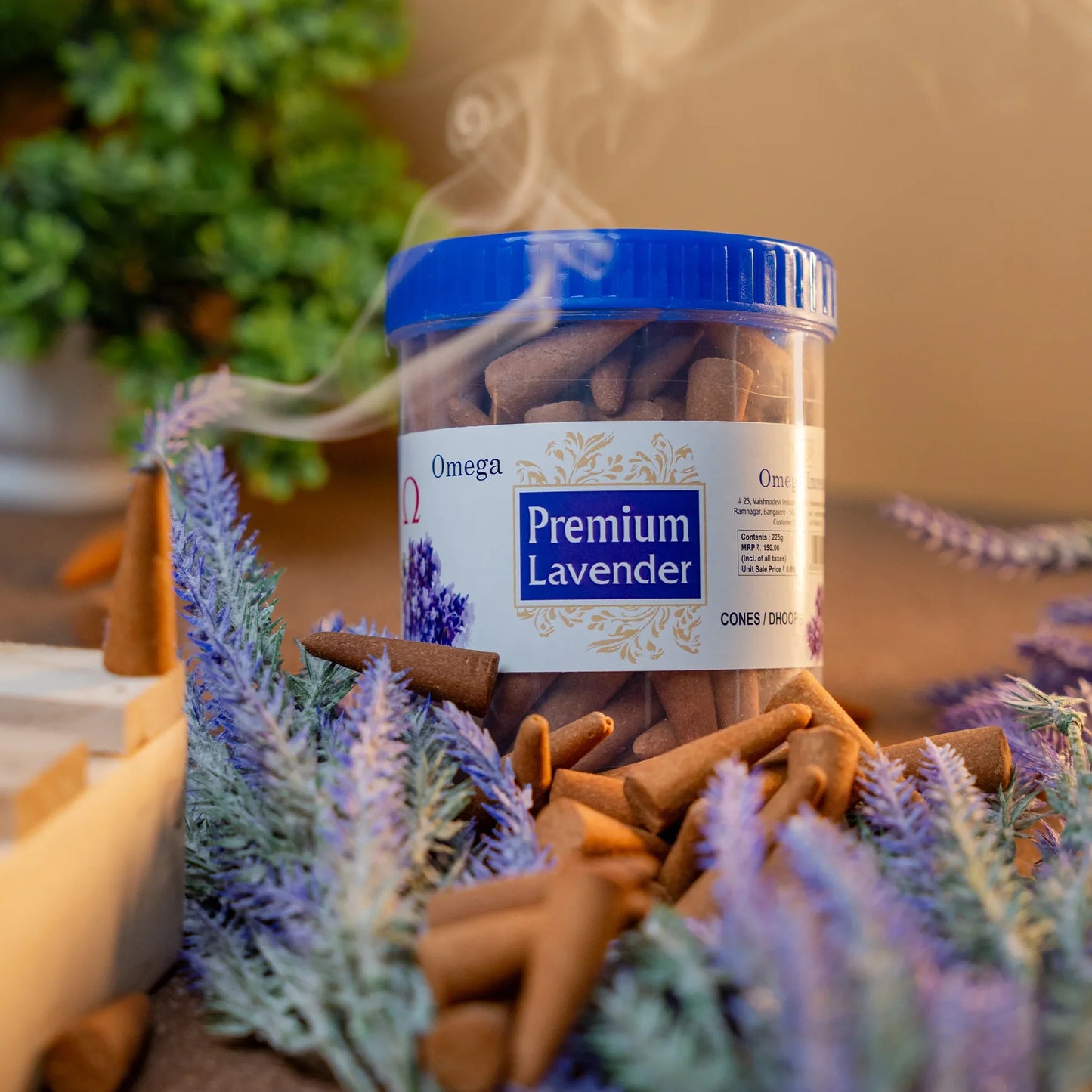 Omega Premium Lavender Cone 225G