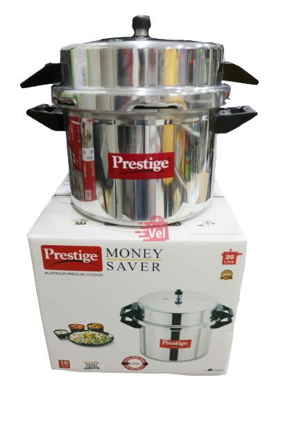 Prestige Aluminium Pressure Cooker Extra Thick Base 4.88Mm 20lt