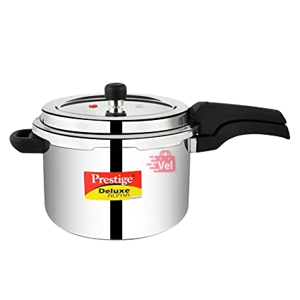 Prestige Deluxe Alpha SVACHH Stainless Steel Pressure Cooker 6.5 Litre