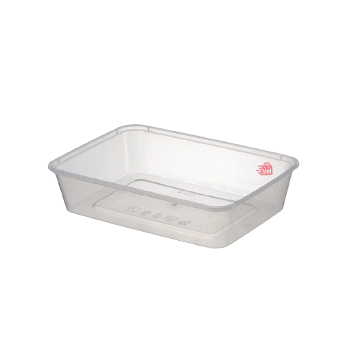 750ml/500ml Rectangular Container & Lid 50Pcs