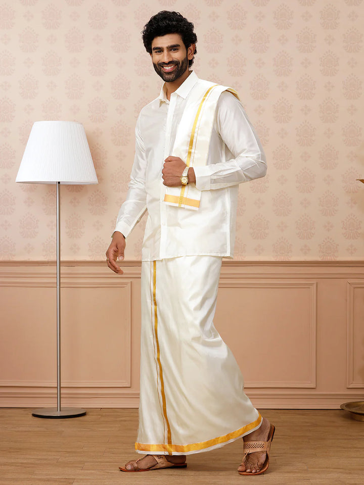 Ramraj Dhoti, Shirt and Towel set