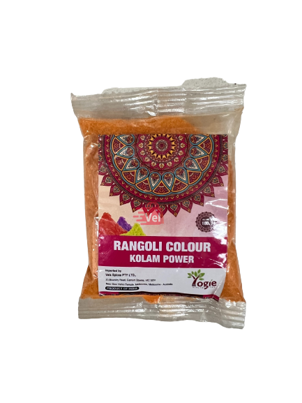 Yogie Rangoli Colour Orange 100G
