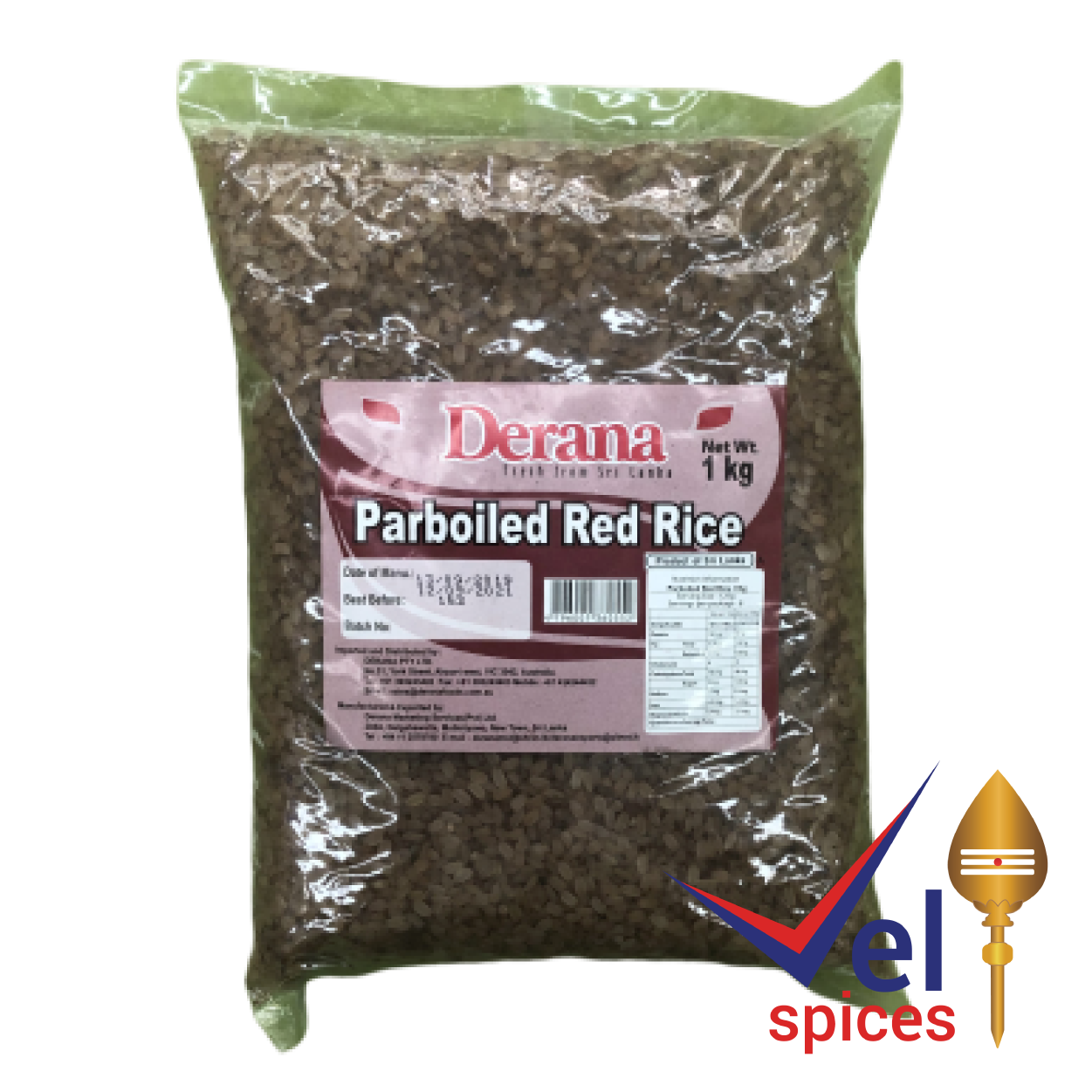 Derana Parboiled Rice Red 1Kg