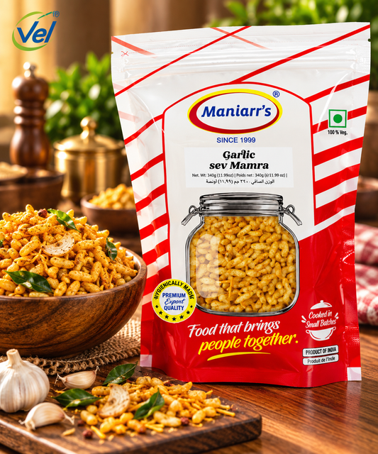Maniarr’s Garlic Sev Mamra 340g