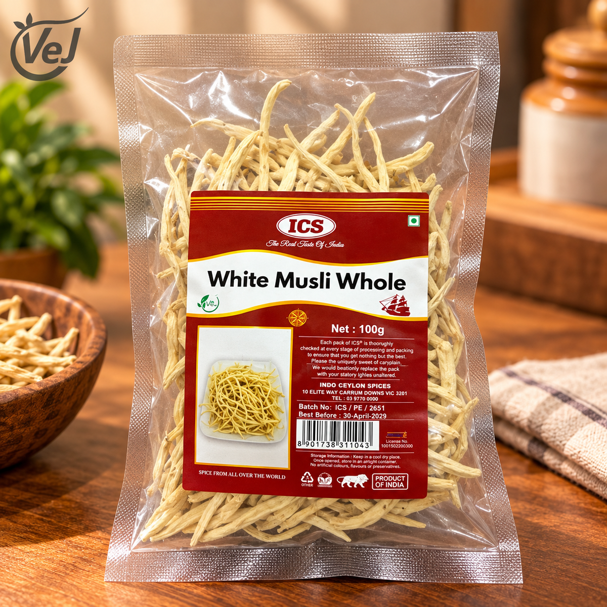 ICS White Musli Whole 100g