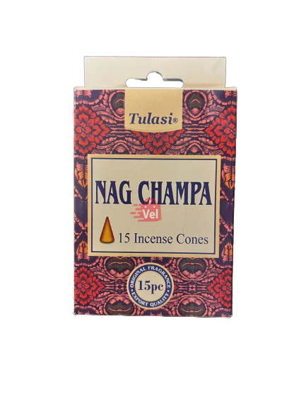 Tulasi Nag Champa Cones 15Pcs