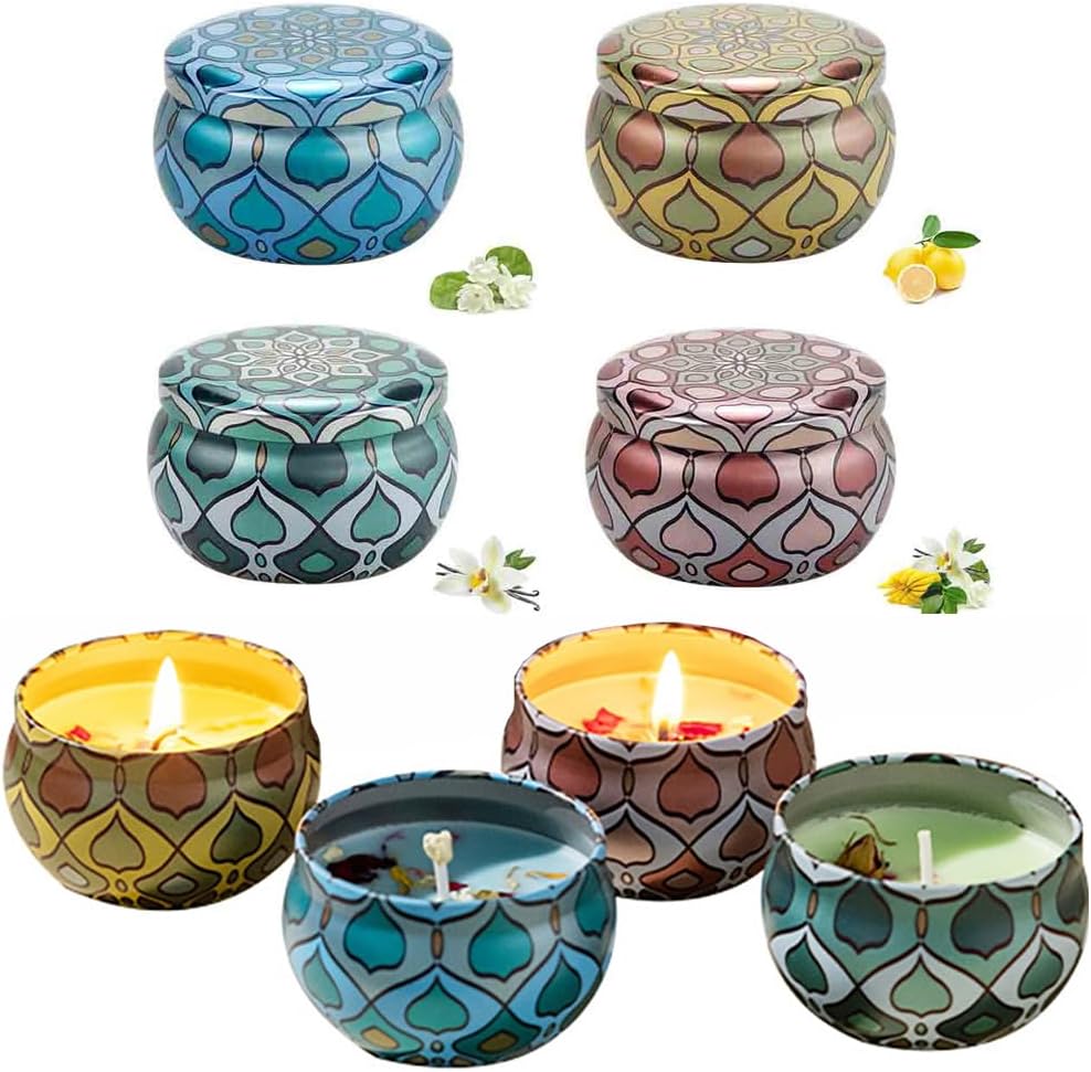 Diwali Celebration Candle Set – Handmade Soy Wax Candles (4 × 80g)