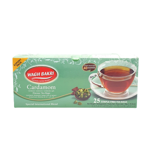 Wagh Bakri Cardamom Tea Bags 50G