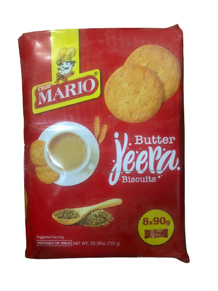 Mario Butter Jeera Biscuit 8X90g