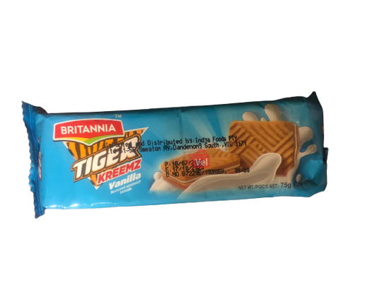 Britannia Tiger Vanilla Biscuits 75g
