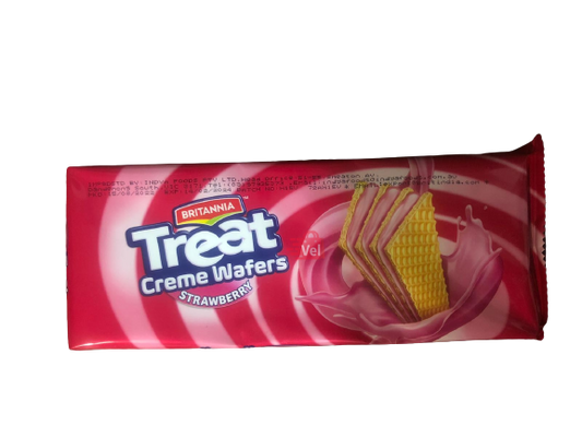 Britannia Strawberry Wafers 75G
