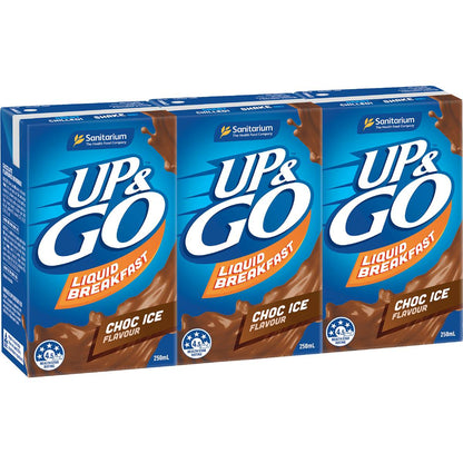 Up&Go Liquid Breakfast Choc Ice 250mL x 3 pack