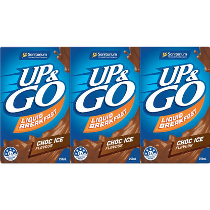 Up&Go Liquid Breakfast Choc Ice 250mL x 3 pack