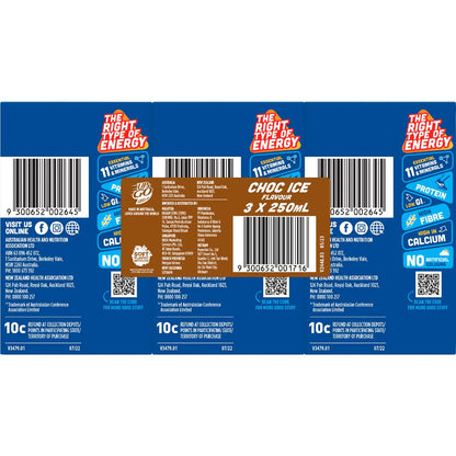 Up&Go Liquid Breakfast Choc Ice 250mL x 3 pack