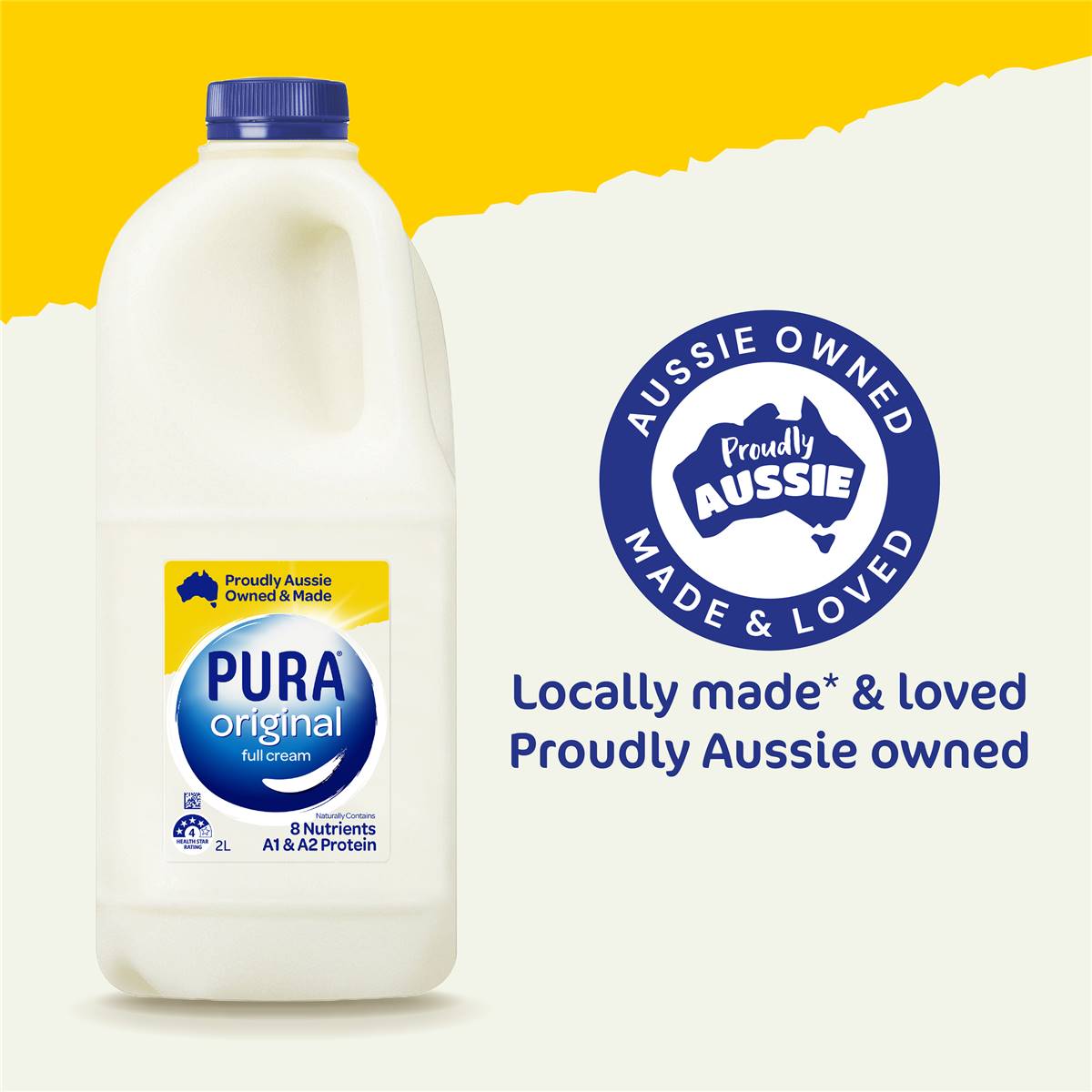 Pura Full Cream Milk 2L