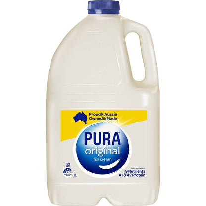 Pura Full Cream Milk 3L