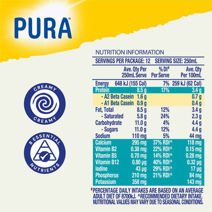 Pura Full Cream Milk 3L