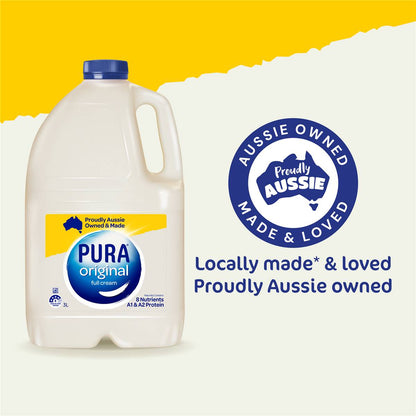 Pura Full Cream Milk 3L