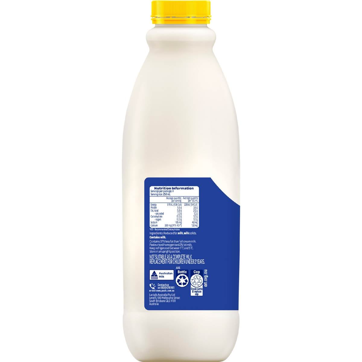 Pauls Smarter White Low Fat Milk 1L