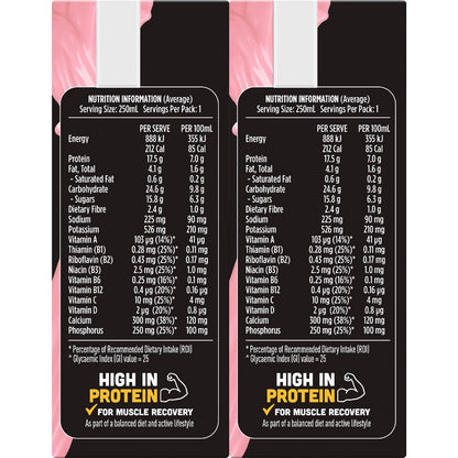 Up&Go Protein Energize Liquid Breakfast Strawberry 250mL x 6 pack