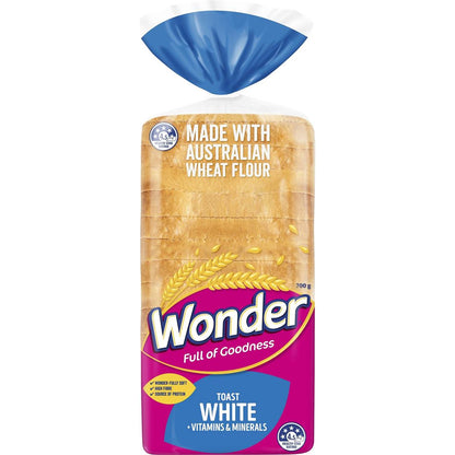 Wonder White Bread Vitamins & Minerals Toast 700g