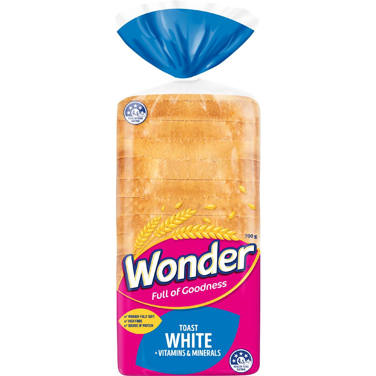 Wonder White Bread Vitamins & Minerals Toast 700g