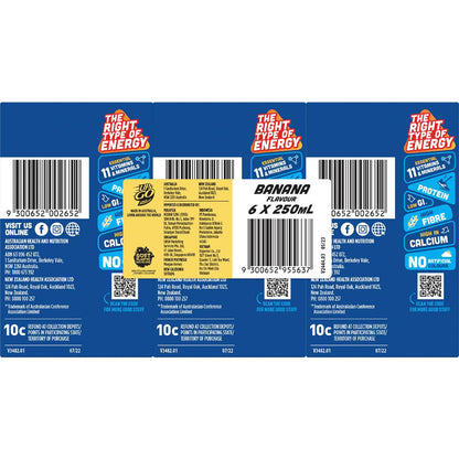 Up&Go Liquid Breakfast Banana 250mL x 6 pack