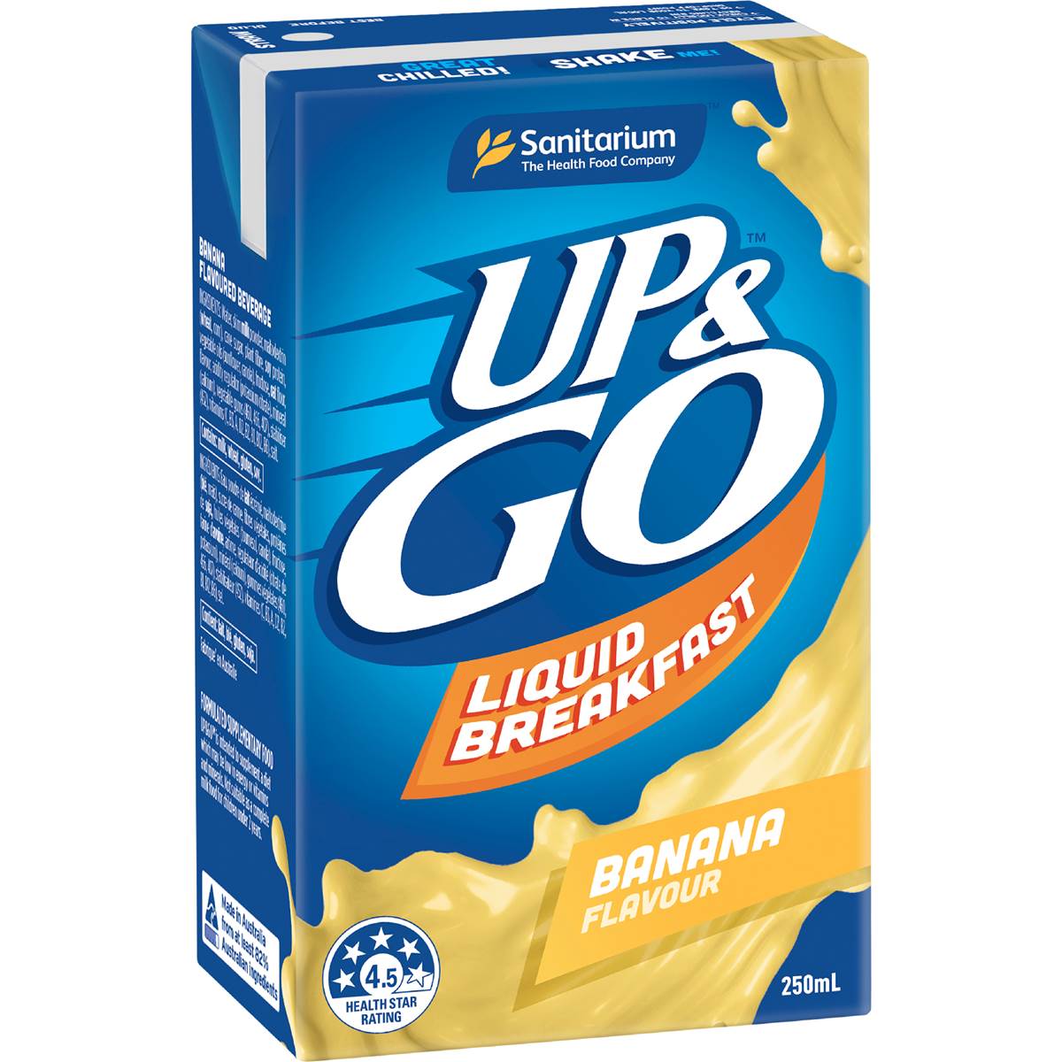 Up&Go Liquid Breakfast Banana 250mL x 6 pack