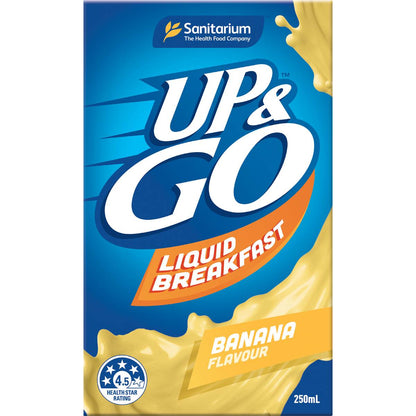 Up&Go Liquid Breakfast Banana 250mL x 6 pack