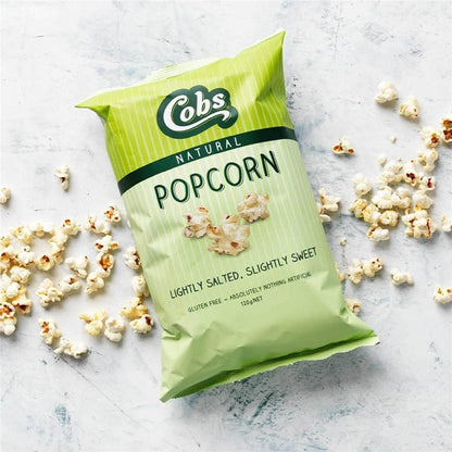 Cobs Natural Popcorn Lightly Salted Slightly Sweet 120g