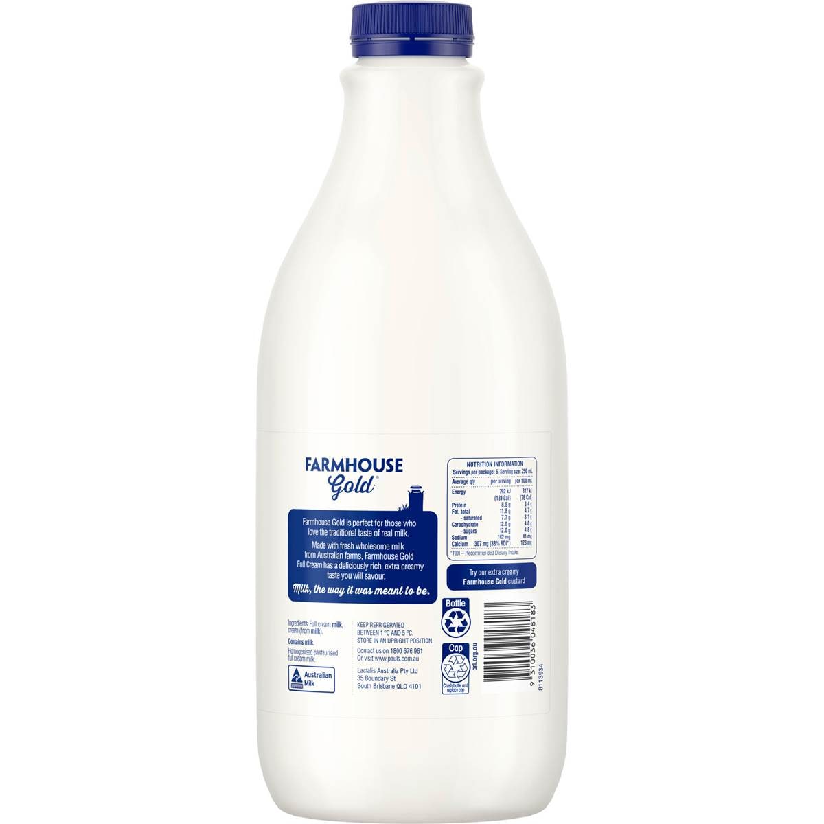 Farmhouse Gold Full Cream Milk 1.5L