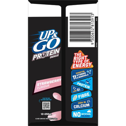 Up&Go Protein Energize Liquid Breakfast Strawberry 250mL x 12 pack