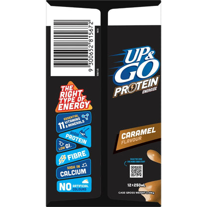 Up&Go Protein Energize Liquid Breakfast Caramel 250mL x 12 pack