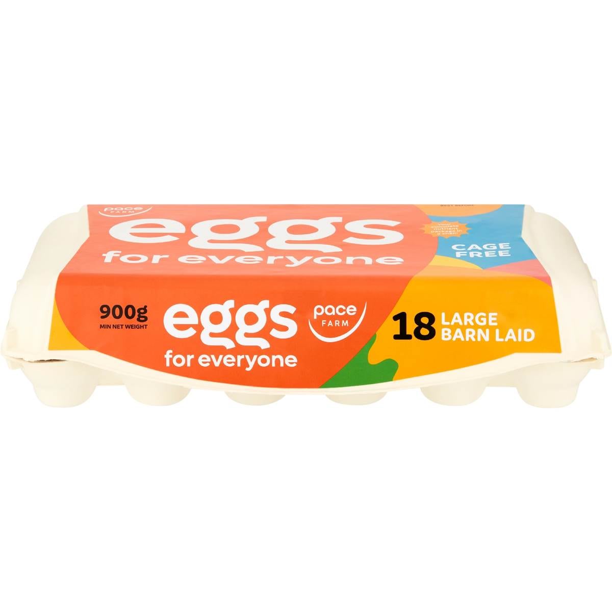 Pace Farm 18 Pack For Everyone Large Barn Laid Eggs 900g