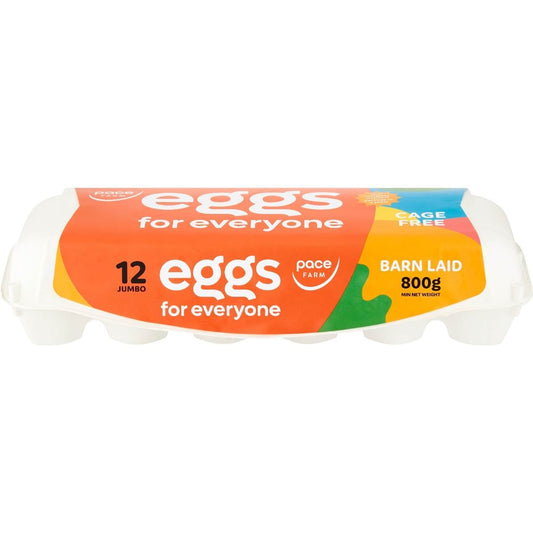 Pace Farm 12 Pack For Everyone Jumbo Barn Laid Eggs 800g